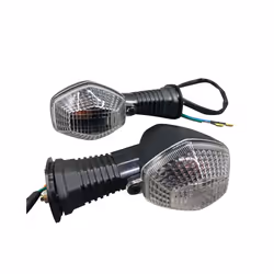 1 Pair Motorcycle Turn Signal Light Indicator Lamp For Suzuki GSF 600/650/1200/1250 - Transparent Shell