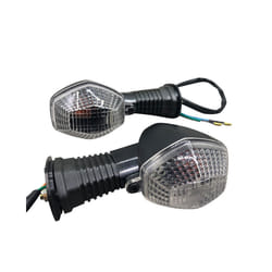 1 Pair Motorcycle Turn Signal Light Indicator Lamp For Suzuki GSF 600/650/1200/1250 - Transparent Shell