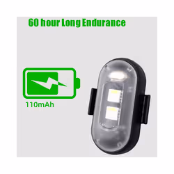 Motorcycle LED Warning Light Universal Mini Signal Light Drone With Controller - 2pcs with Remote