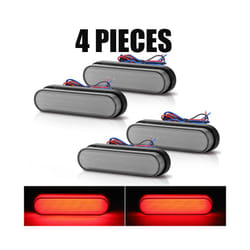 24LED Universal Motorcycle Motorbike Rear Brake Tail Light Stop Red LED - 4pcs