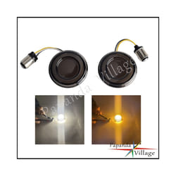 1 Pair LED Turn Signal Light For Harley Dyna FXDX/T Softail FXS FLFB/S - Front Turn Signal