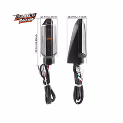 1 Pair LED Turn Signal Light Flasher Indicator For HONDA CB500F CB500X - Silver