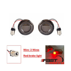 For Harley Dyna FXDX/T Softail FXS FLFB/S Touring Motorcycle 1157 Bullet - 2Wires red