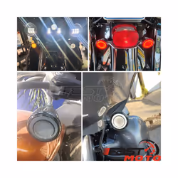For Harley Dyna FXDX/T Softail FXS FLFB/S Touring Motorcycle 1157 Bullet - 2Wires amber