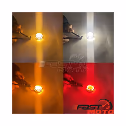 For Harley Dyna FXDX/T Softail FXS FLFB/S Touring Motorcycle 1157 Bullet - 2Wires amber