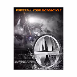 BraveWAY 5.75 inch LED Motorcycle Headlight 5-3/4" Round Motorbike LED - 1001