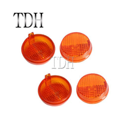 2.75" 4pcs Turn Signal Lens Indicator Flasher Cover Replacement Lenses - 4pcs orange