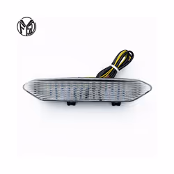 Motorcycle Rear taillight Tail Brake Turn Signals Integrated Led Light - Clear 1