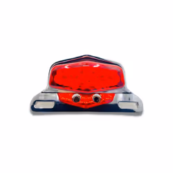 Retro Universal Lucas Style Motorcycle LED Brake Stop Rear Light For Triumph - Black