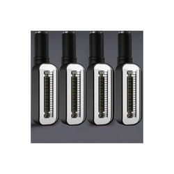 2PCS LED Turn Signal Light Motorcycle Stop Signals DRL Flowing Water Flasher - 4pcs white