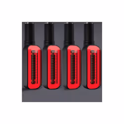 2PCS LED Turn Signal Light Motorcycle Stop Signals DRL Flowing Water Flasher - 4pcs RED