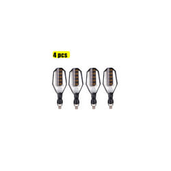 Motorcycle Turn Signals Light LED Flashing Lights Universal Waterproof - 4 white