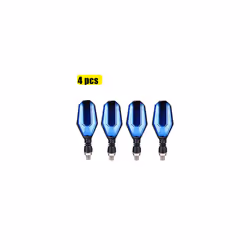 Motorcycle Turn Signals Light LED Flashing Lights Universal Waterproof - 4 blue