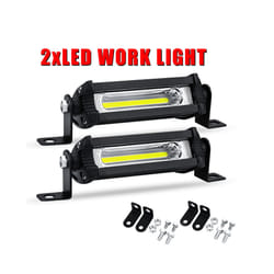 4 Inch COB Car LED Work Lights 24V 12V Bar Off Road Spot Lamp For SUV - 2Pcs Include