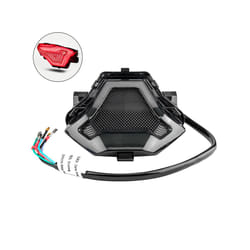 Motorcycle LED Tail Light Turn Signal Driving Running Brake Lamp Fit For - Red