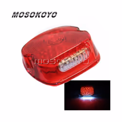 Tail Light LED Rear Lamp License Plate Taillights Brake Stop Turn Signals - 613 red