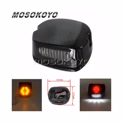 Tail Light LED Rear Lamp License Plate Taillights Brake Stop Turn Signals - 613 red