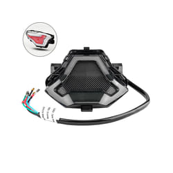 Motorcycle LED Tail Light Turn Signal Driving Running Brake Lamp Fit For - White