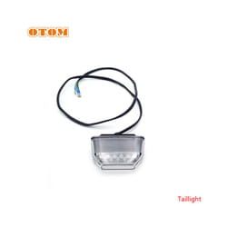 OTOM Motorcycle Rear Fender Tail Light LED Taillight Bracket License Number - Tail Light