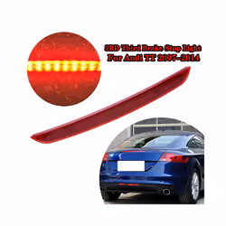 Rhyming Third Tail Brake Light LED Rear Stop Signal Lamp Assembly 8J0945097 - Red