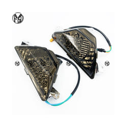 Front Turn Signal Indicator For KAWASAKI NINJA 250 300 400 650 1000 ZX6R - Smoke LED Light