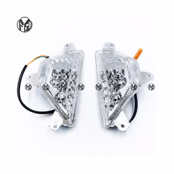 Front Turn Signal Indicator For KAWASAKI NINJA 250 300 400 650 1000 ZX6R - Clear LED Light