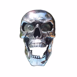 Hot Skull Headlight At The Real Headlight Motorcycle Skull Front Head - B