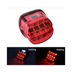 Motorcycle Brake Tail Light For Harley Dyna Fat Boy FLSTF Night Train - D red