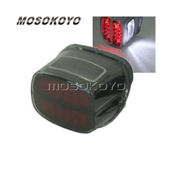 Tail Light LED Rear Lamp License Plate Taillights Brake Stop Turn Signals - 6203 black red