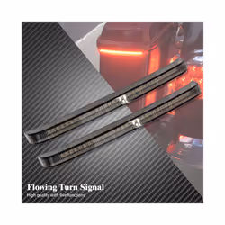 2xMotorcycle LED Saddlebag Brake Flowing Turn Signal Accent Light Lamp - Smoke Flowing Light