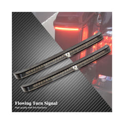 2xMotorcycle LED Saddlebag Brake Flowing Turn Signal Accent Light Lamp - Smoke Flowing Light