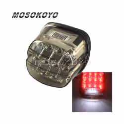 Tail Light LED Rear Lamp License Plate Taillights Brake Stop Turn Signals - 6204 smoke