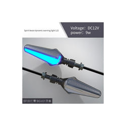 Spirit Beast Universal Motorcycle Turn Signal LED Indicator Motorbike - Blue