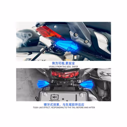 Motorcycle Universal 12V Turn Signal Light Signal Lights Indicator LED - L29 blue