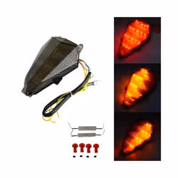 Rear Tail Light Integrated LED Turn Signals Taillight For Yamaha YZF R6 - Smoke