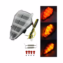 Rear Tail Light Integrated LED Turn Signals Taillight For Yamaha YZF R6 - Clear