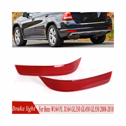 R-AUTO Rear Bumper Brake Light Reflector Warning Stop Lamp For Mercedes-Benz - 1Pair
