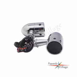 Chrome Retro Bullet Motorcycle Turn Signals Indicator Blinkers Amber Light - black smoke