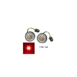 1156 1157 LED Turn Signal Indicator Light Bullet Lamp 2 inch Inserts Light - 1156   red