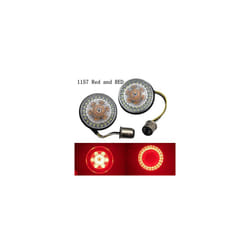1156 1157 LED Turn Signal Indicator Light Bullet Lamp 2 inch Inserts Light - 1157    red