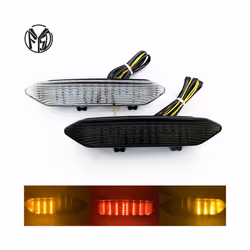 Motorcycle Rear taillight Tail Brake Turn Signals Integrated Led Light - Smoke 2