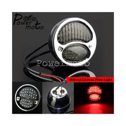 STOP LED Replica Motorcycle Taillights Cafe Racer Stop Brake Lamp License - 685  smoke LED