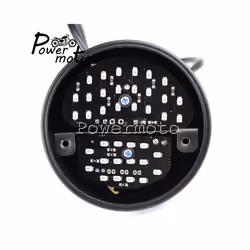 STOP LED Replica Motorcycle Taillights Cafe Racer Stop Brake Lamp License - 685 black smoke LED