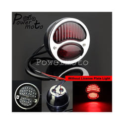 STOP LED Replica Motorcycle Taillights Cafe Racer Stop Brake Lamp License - 685  red LED