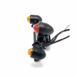 1 PC Red 12V LED Adjustable Cafe Racer Style Stop Tail Lights Motorbike - 7HH1503168-BK