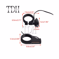 LED Turn Signal Lignt Blinker Indicator Amber Flashing For Harley Dyna - A chrome clear