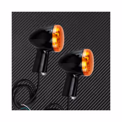 Motorcycle Rear Turn Signal LED Indicator Lamp Aluminum Brake Running - Turn Signals Light C