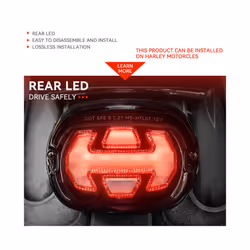 Motorcycle Brake Tail Light For Harley Dyna Fat Boy FLSTF Night Train - B