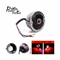 STOP LED Replica Motorcycle Taillights Cafe Racer Stop Brake Lamp License - 580 smoke LED