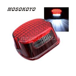 Tail Light LED Rear Lamp License Plate Taillights Brake Stop Turn Signals - 711 red